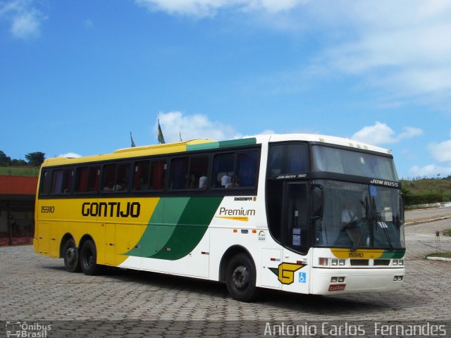 Empresa Gontijo de Transportes 15910 na cidade de João Monlevade, Minas Gerais, Brasil, por Antonio Carlos Fernandes. ID da foto: 1510854.