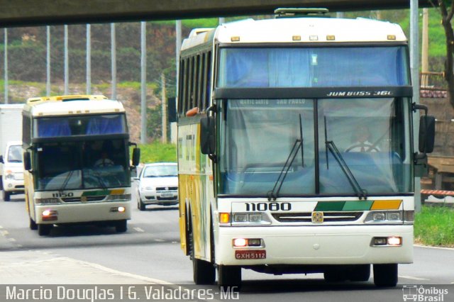 Empresa Gontijo de Transportes 11080 na cidade de Governador Valadares, Minas Gerais, Brasil, por Márcio Douglas Ribeiro Venino. ID da foto: 1510347.