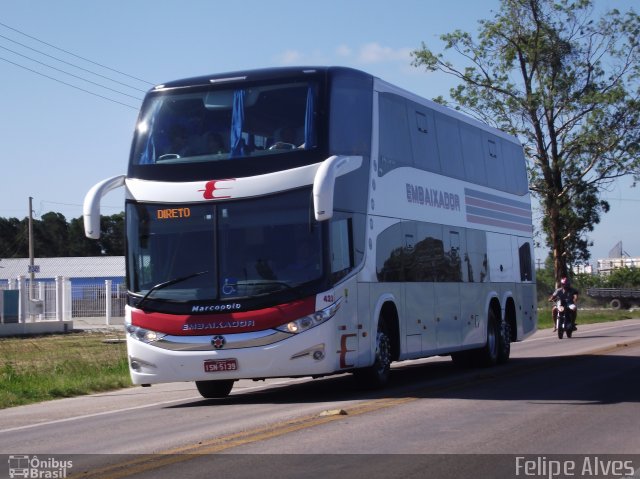 Expresso Embaixador 423 na cidade de Pelotas, Rio Grande do Sul, Brasil, por Felipe Alves. Número da foto: #1571872.
