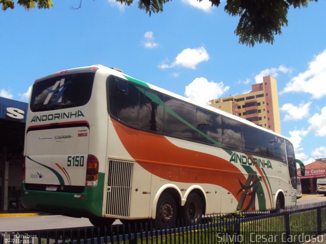 Empresa de Transportes Andorinha 5150 na cidade de Presidente Prudente, São Paulo, Brasil, por Silvio  Cesar Cardoso. ID da foto: 1572156.