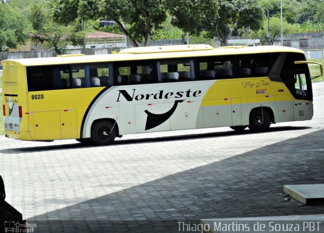 Viação Nordeste 8020 na cidade de João Pessoa, Paraíba, Brasil, por Thiago Martins de Souza. ID da foto: 1571851.