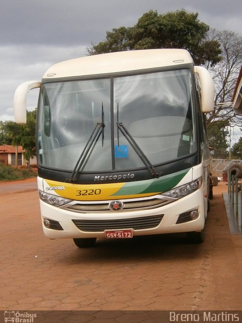 Empresa Gontijo de Transportes 3220 na cidade de Turmalina, Minas Gerais, Brasil, por Breno Martins. Número da foto: #1572465.
