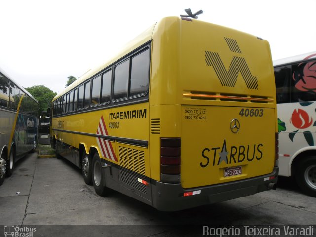 Viação Itapemirim 40603 na cidade de São Paulo, São Paulo, Brasil, por Rogério Teixeira Varadi. Número da foto: #1572423.
