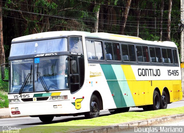 Empresa Gontijo de Transportes 15495 na cidade de Belo Horizonte, Minas Gerais, Brasil, por Douglas Mariano. ID da foto: 1572568.