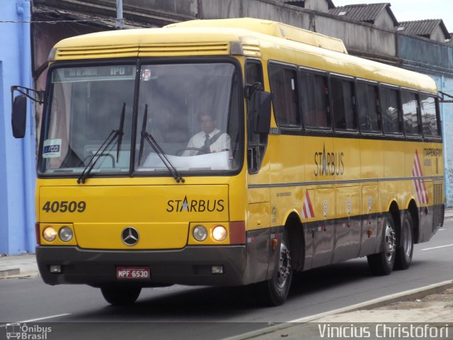 Viação Itapemirim 40509 na cidade de Rio de Janeiro, Rio de Janeiro, Brasil, por Vinícius  Christófori. Número da foto: #1575129.