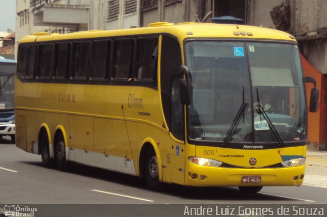 Viação Itapemirim 8081 na cidade de Rio de Janeiro, Rio de Janeiro, Brasil, por André Luiz Gomes de Souza. ID da foto: 1576333.