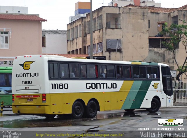 Empresa Gontijo de Transportes 11180 na cidade de Belo Horizonte, Minas Gerais, Brasil, por Valter Francisco. Número da foto: #1575442.