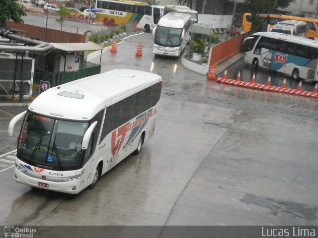 Viação Teresópolis RJ 203.019 na cidade de Rio de Janeiro, Rio de Janeiro, Brasil, por Lucas Lima. Número da foto: #1575815.