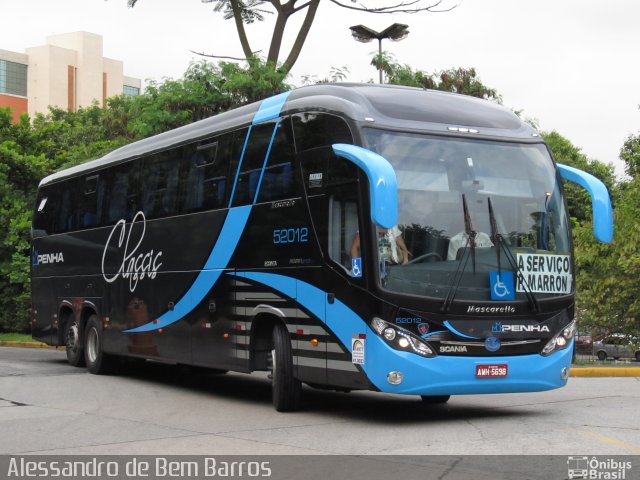 Empresa de Ônibus Nossa Senhora da Penha 52012 na cidade de São Paulo, São Paulo, Brasil, por Alessandro de Bem Barros. ID da foto: 1513934.