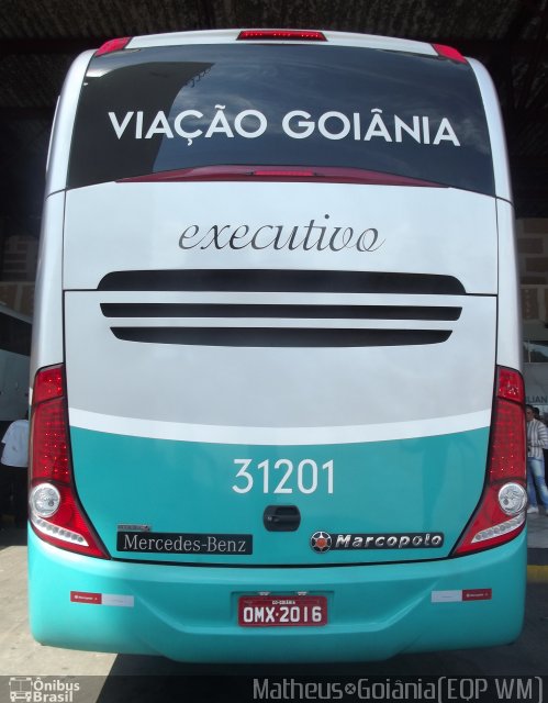 Viação Goiânia 31201 na cidade de Goiânia, Goiás, Brasil, por Vicente Pinto Moreira. Número da foto: #1512660.