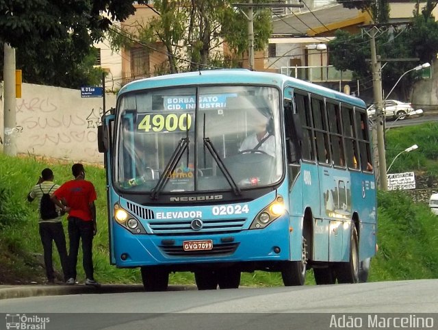 Vianel > Auto Viação Pioneira 02024 na cidade de Belo Horizonte, Minas Gerais, Brasil, por Adão Raimundo Marcelino. Número da foto: #1513738.