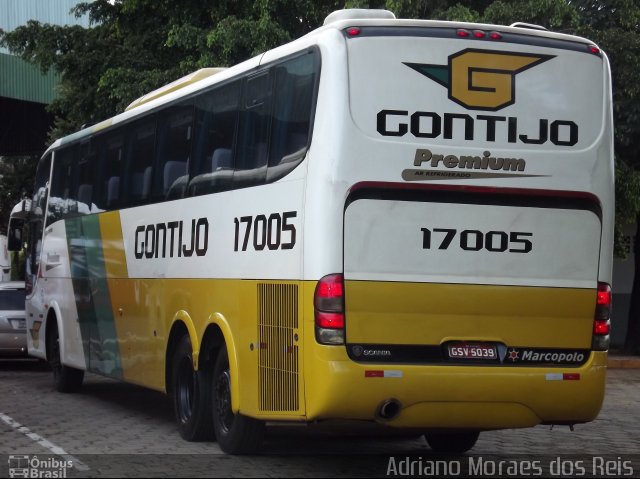 Empresa Gontijo de Transportes 17005 na cidade de Bauru, São Paulo, Brasil, por Adriano Moraes dos Reis. Número da foto: #1513223.