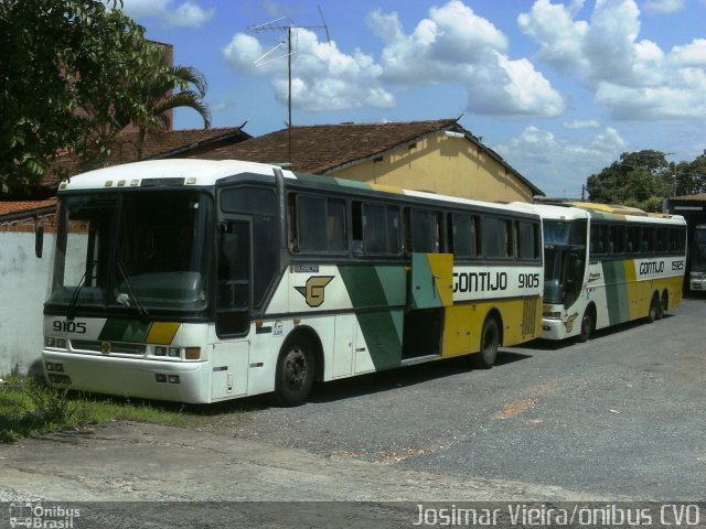 Empresa Gontijo de Transportes 9105 na cidade de Curvelo, Minas Gerais, Brasil, por Josimar Vieira. ID da foto: 1514325.