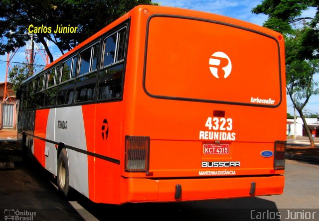 Viação Reunidas 4323 na cidade de Goiânia, Goiás, Brasil, por Carlos Júnior. Número da foto: #1514485.