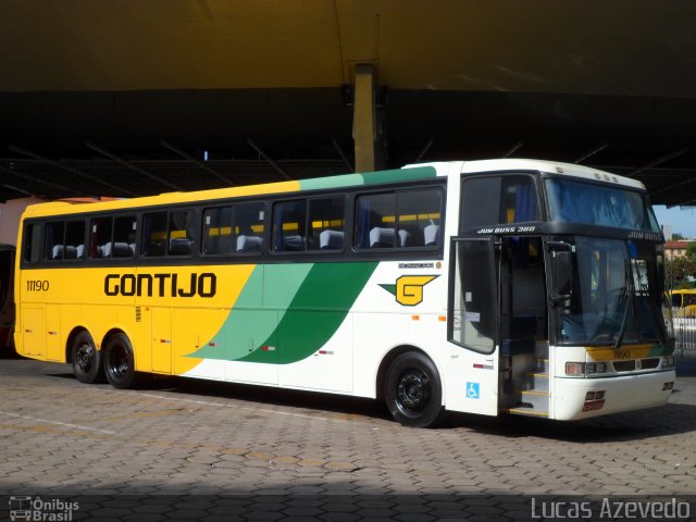 Empresa Gontijo de Transportes 11190 na cidade de Belo Horizonte, Minas Gerais, Brasil, por Lucas Azevedo. ID da foto: 1516397.