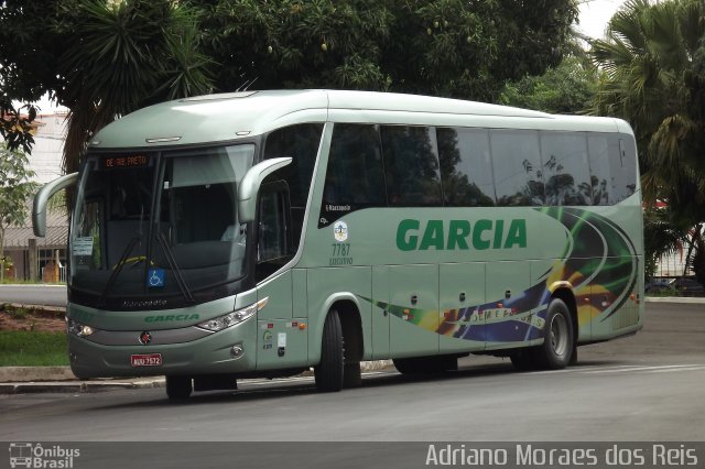 Viação Garcia 7787 na cidade de Bauru, São Paulo, Brasil, por Adriano Moraes dos Reis. Número da foto: #1516741.