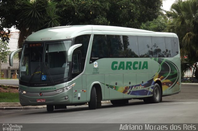 Viação Garcia 7787 na cidade de Bauru, São Paulo, Brasil, por Adriano Moraes dos Reis. ID da foto: 1516741.