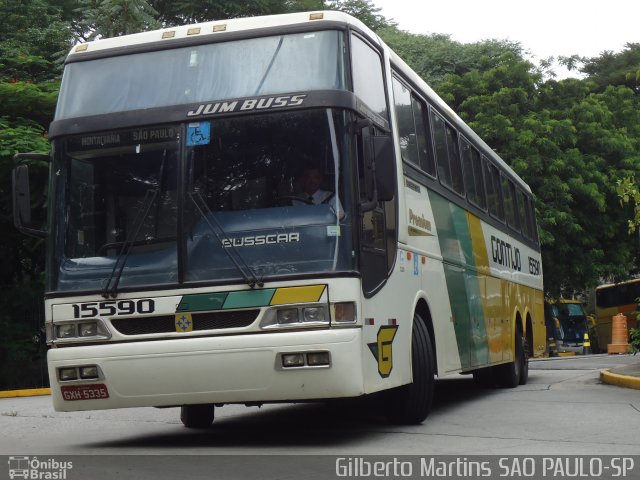 Empresa Gontijo de Transportes 15590 na cidade de São Paulo, São Paulo, Brasil, por Gilberto Martins. Número da foto: #1515146.