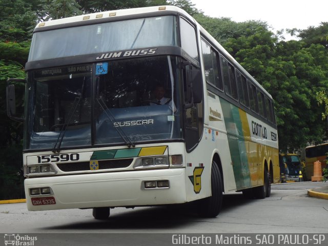 Empresa Gontijo de Transportes 15590 na cidade de São Paulo, São Paulo, Brasil, por Gilberto Martins. ID da foto: 1515146.