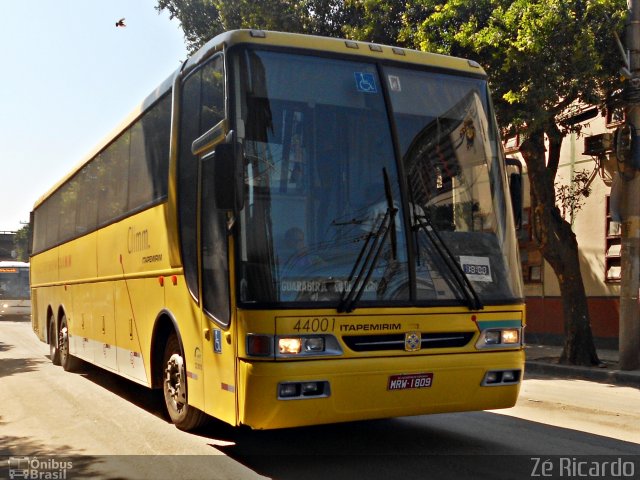 Viação Itapemirim 44001 na cidade de Rio de Janeiro, Rio de Janeiro, Brasil, por Zé Ricardo Reis. Número da foto: #1515971.