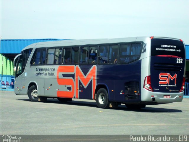 Transporte Coletivo Santa Maria 282 na cidade de Nova Serrana, Minas Gerais, Brasil, por Paulo Ricardo. Número da foto: #1515840.