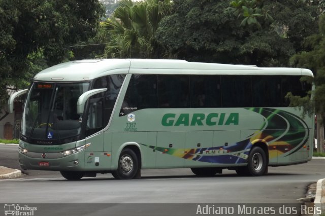Viação Garcia 7357 na cidade de Bauru, São Paulo, Brasil, por Adriano Moraes dos Reis. Número da foto: #1516783.