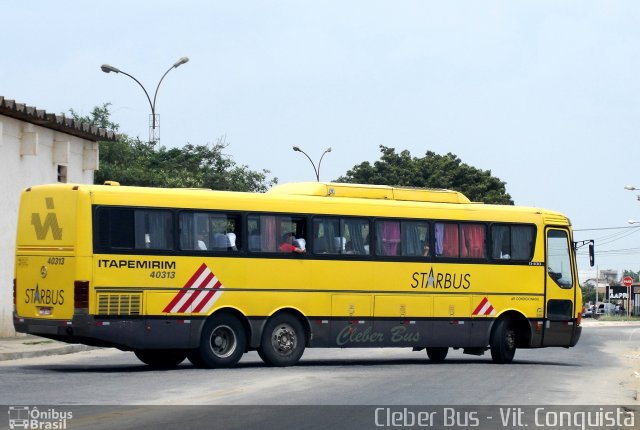 Viação Itapemirim 40313 na cidade de Vitória da Conquista, Bahia, Brasil, por Cleber Bus. ID da foto: 1517517.