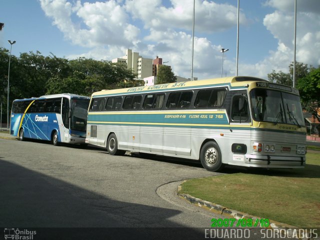 Viação Cometa 7158 na cidade de Sorocaba, São Paulo, Brasil, por EDUARDO - SOROCABUS. ID da foto: 1518643.