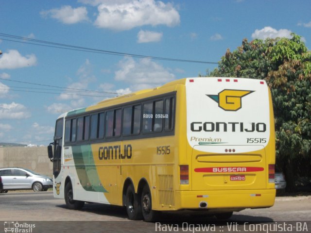 Empresa Gontijo de Transportes 15515 na cidade de Vitória da Conquista, Bahia, Brasil, por Rava Ogawa. ID da foto: 1518554.