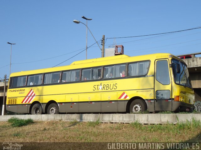 Viação Itapemirim 40037 na cidade de Vitória, Espírito Santo, Brasil, por Gilberto Martins. Número da foto: #1517484.