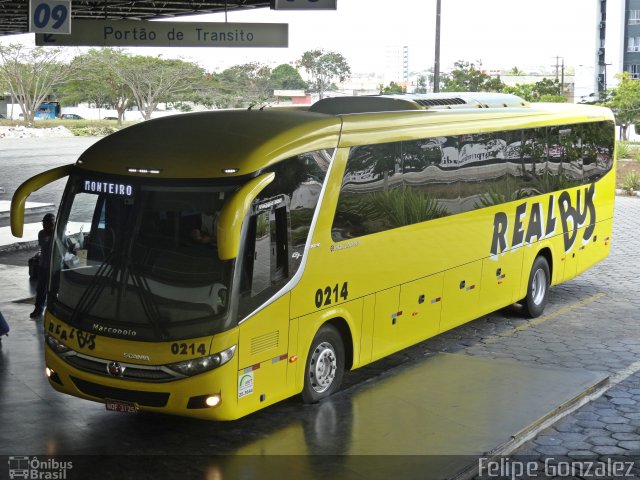 Expresso Real Bus 0214 na cidade de Campina Grande, Paraíba, Brasil, por Felipe Gonzalez. ID da foto: 1518001.