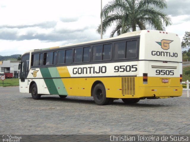 Empresa Gontijo de Transportes 9505 na cidade de Perdões, Minas Gerais, Brasil, por Christian Teixeira de Sousa. ID da foto: 1518880.