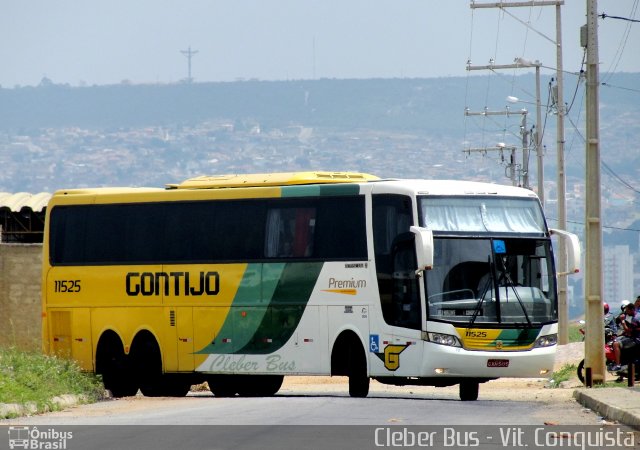 Empresa Gontijo de Transportes 11525 na cidade de Vitória da Conquista, Bahia, Brasil, por Cleber Bus. ID da foto: 1517551.