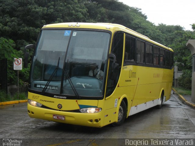 Viação Itapemirim 8207 na cidade de São Paulo, São Paulo, Brasil, por Rogério Teixeira Varadi. Número da foto: #1517417.