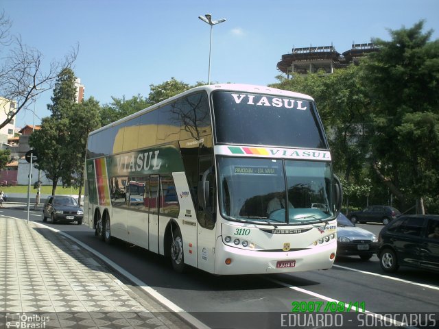 Viasul - Auto Viação Venâncio Aires 3110 na cidade de Sorocaba, São Paulo, Brasil, por EDUARDO - SOROCABUS. ID da foto: 1518681.