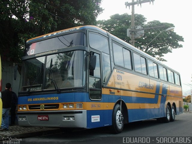 Expresso Amarelinho 279 na cidade de Sorocaba, São Paulo, Brasil, por EDUARDO - SOROCABUS. Número da foto: #1518711.