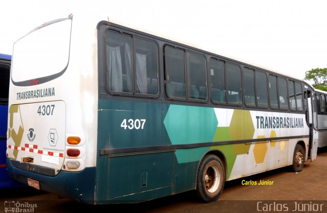 Transbrasiliana Transportes e Turismo 4307 na cidade de Goiânia, Goiás, Brasil, por Carlos Júnior. Número da foto: #1520945.