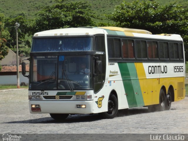 Empresa Gontijo de Transportes 15565 na cidade de Leopoldina, Minas Gerais, Brasil, por Luiz Claudio . Número da foto: #1520843.