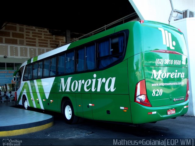 Empresa de Transportes e Turismo Moreira 820 na cidade de Goiânia, Goiás, Brasil, por Vicente Pinto Moreira. Número da foto: #1520134.