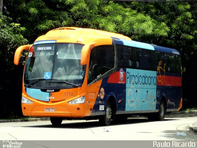 Viação Piracicabana 1772 na cidade de São Paulo, São Paulo, Brasil, por Paulo Ricardo. Número da foto: #1520699.
