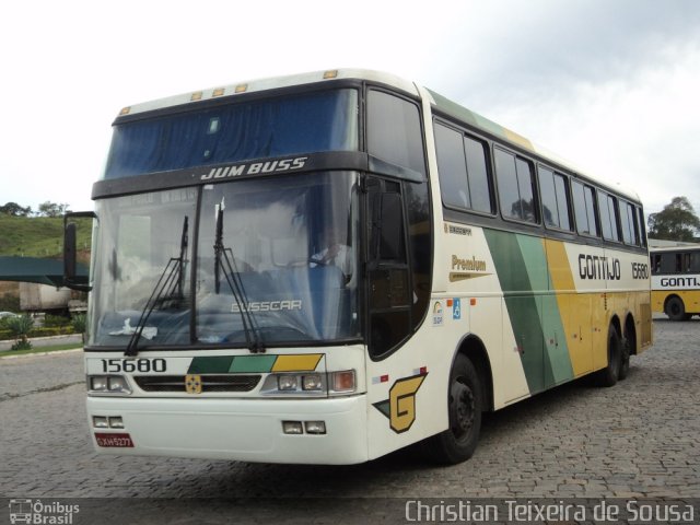 Empresa Gontijo de Transportes 15680 na cidade de Ribeirão Vermelho, Minas Gerais, Brasil, por Christian Teixeira de Sousa. Número da foto: #1520941.