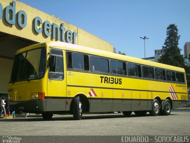 Viação Itapemirim 43001 na cidade de Sorocaba, São Paulo, Brasil, por EDUARDO - SOROCABUS. ID da foto: 1520840.