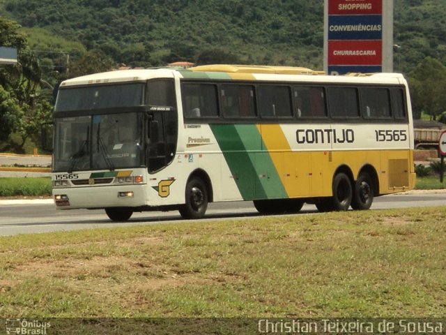 Empresa Gontijo de Transportes 15565 na cidade de Ribeirão Vermelho, Minas Gerais, Brasil, por Christian Teixeira de Sousa. Número da foto: #1520926.