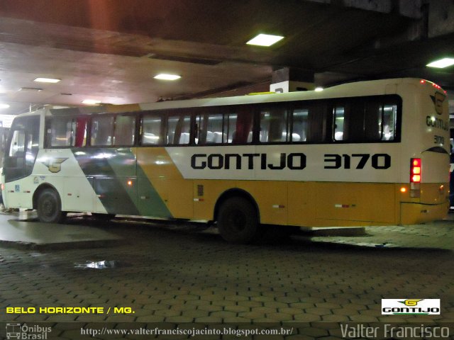 Empresa Gontijo de Transportes 3170 na cidade de Belo Horizonte, Minas Gerais, Brasil, por Valter Francisco. Número da foto: #1519534.