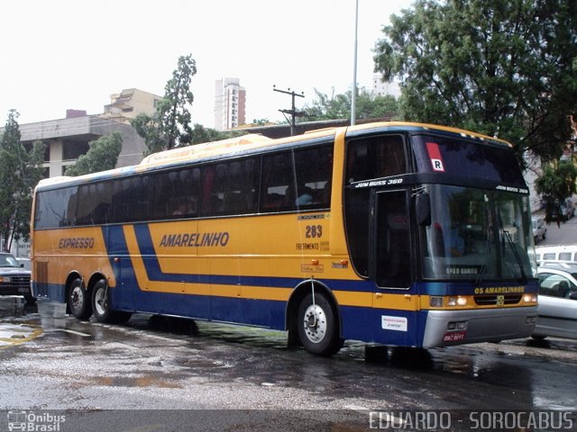 Expresso Amarelinho 283 na cidade de Sorocaba, São Paulo, Brasil, por EDUARDO - SOROCABUS. Número da foto: #1520884.