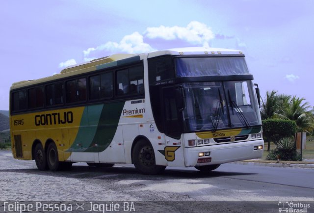 Empresa Gontijo de Transportes 15145 na cidade de Jequié, Bahia, Brasil, por Felipe Pessoa de Albuquerque. ID da foto: 1520569.