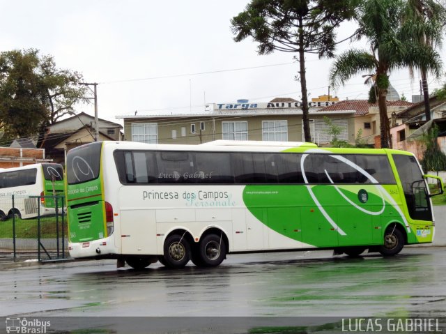 Expresso Princesa dos Campos 5643 na cidade de Telêmaco Borba, Paraná, Brasil, por Lucas Gabriel. ID da foto: 1520285.