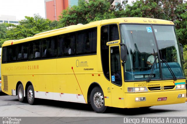 Viação Itapemirim 44005 na cidade de São Paulo, São Paulo, Brasil, por Diego Almeida Araujo. Número da foto: #1520792.