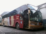 Transportes Única Petrópolis RJ 163.053 na cidade de Petrópolis, Rio de Janeiro, Brasil, por Lucas Passos. Número da foto: #1521200.