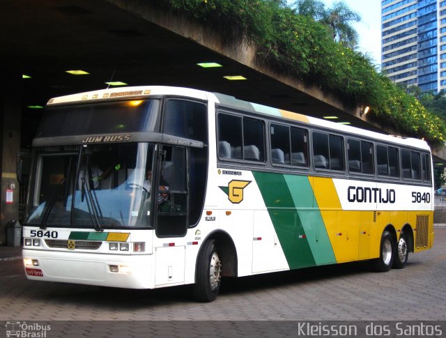 Empresa Gontijo de Transportes 5840 na cidade de Belo Horizonte, Minas Gerais, Brasil, por Kleisson  dos Santos. Número da foto: #1523428.